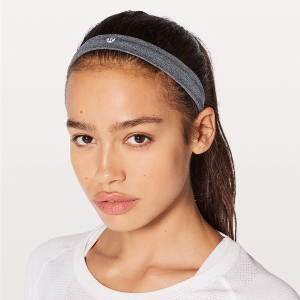 Grey Lululemon elastic headband